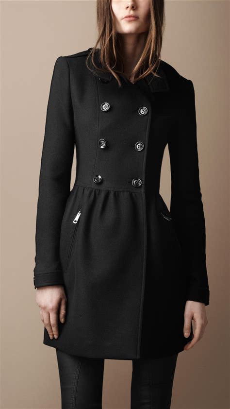 wool twill dress coat burberry|burberry wool coat women's sale.